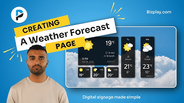 How to Add a Weather Forecast in Bizplay | Digital Signage Tutorial
