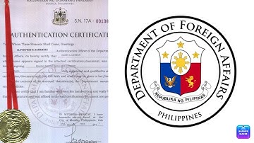DFA RED RIBBON REQUIREMENTS,AUTHENTICATION CERTIFICATE