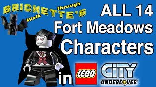 All 14 FORT MEADOWS Characters in LEGO City Undercover, Unlock Locations, Unlocking