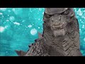 Godzilla bailando en el mar