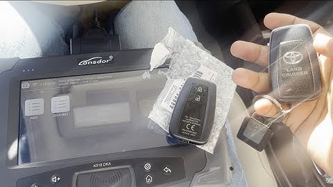 2018-2020 TOYOTA LAND CRUISER SMART KEY PROGRAMMING ADD KEY USING LONSDOR #landcruiser