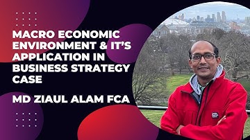 MACRO ECONOMIC ENVIRONMENT I BUSINESS STRATEGY I APPLICATION IN CASE I  MD ZIAUL ALAM FCA