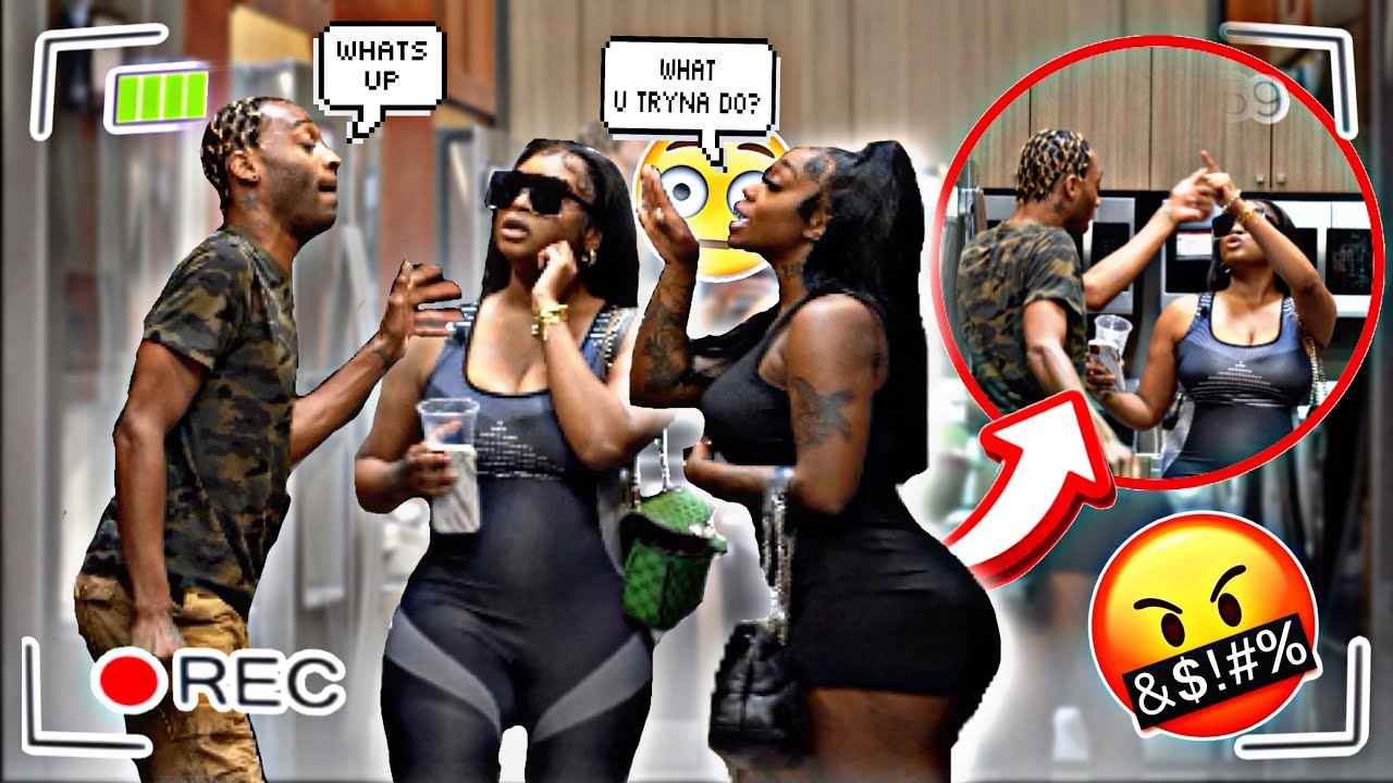 Bumping random strangers w/ @ItsKiannaJay  *it got wild 😱 *