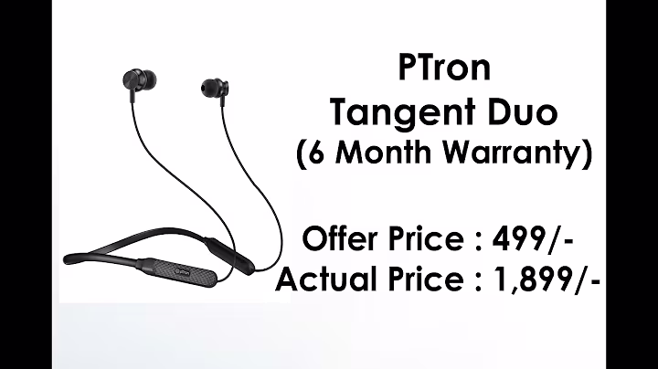 PTron Tangent Duo Bluetooth 5.2 Wireless in Ear Earphones with Mic | Amazon India Best Deals