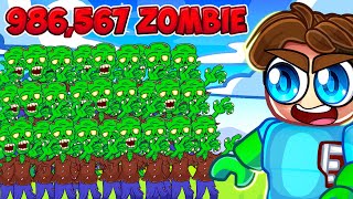 Fighting 986,567 ZOMBIE ARMY in Roblox