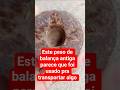 peso antigo que encontrei em casarão abandonado ,relíquia colonial portuguêses #metal! colecionador!