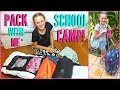 Pack With Me For Camp School Camp 