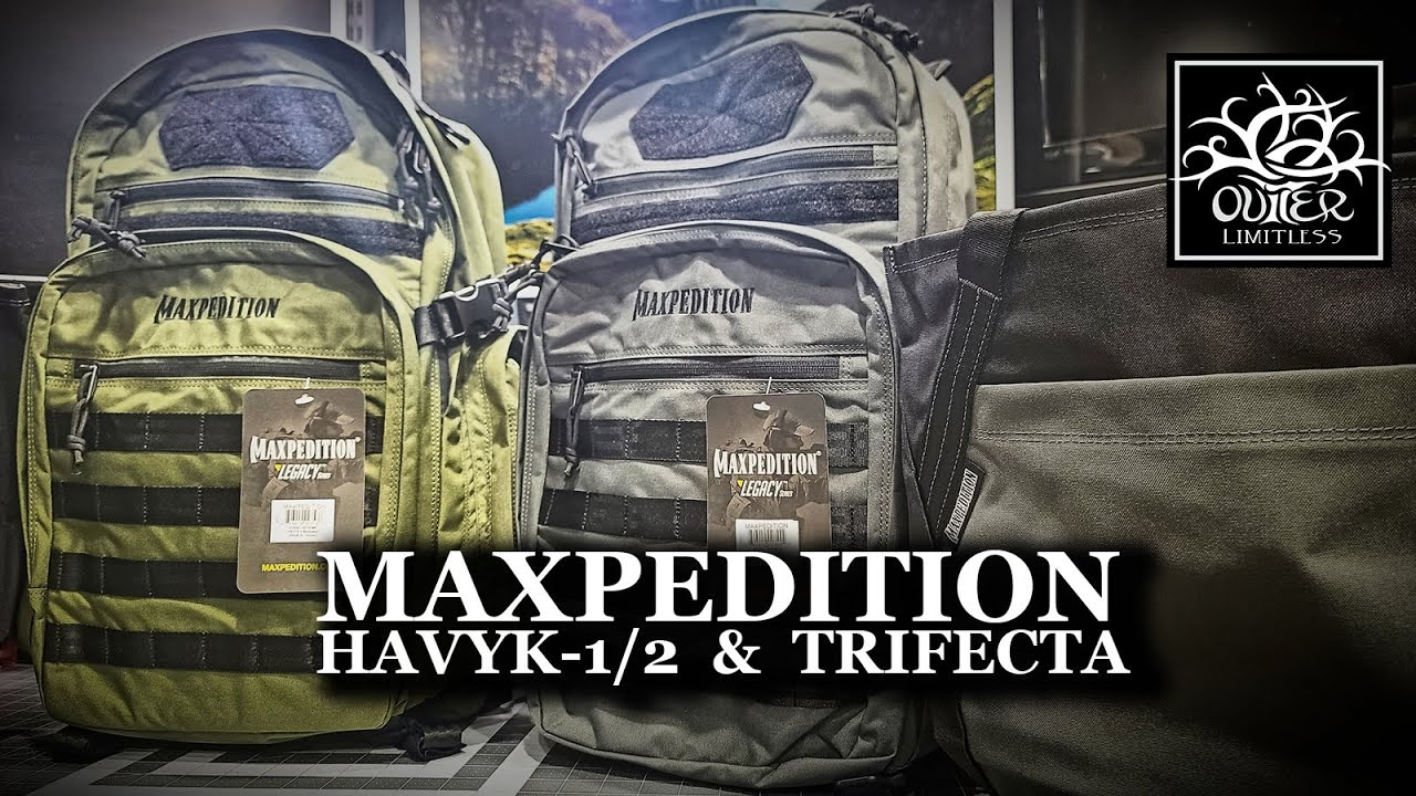 Maxpedition Havyk-2 Backpack With Expandable Bottle Holders Wolf-Gray Nylon