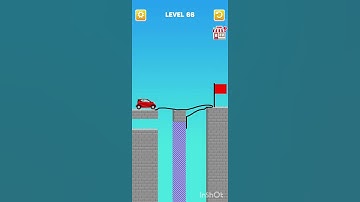 Draw Bridge Game Level 66 #shorts #viral 🚘🔥
