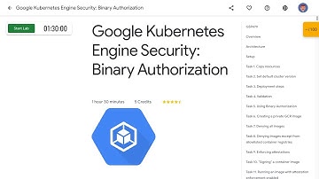 Google Kubernetes Engine Security Binary Authorization GSP479