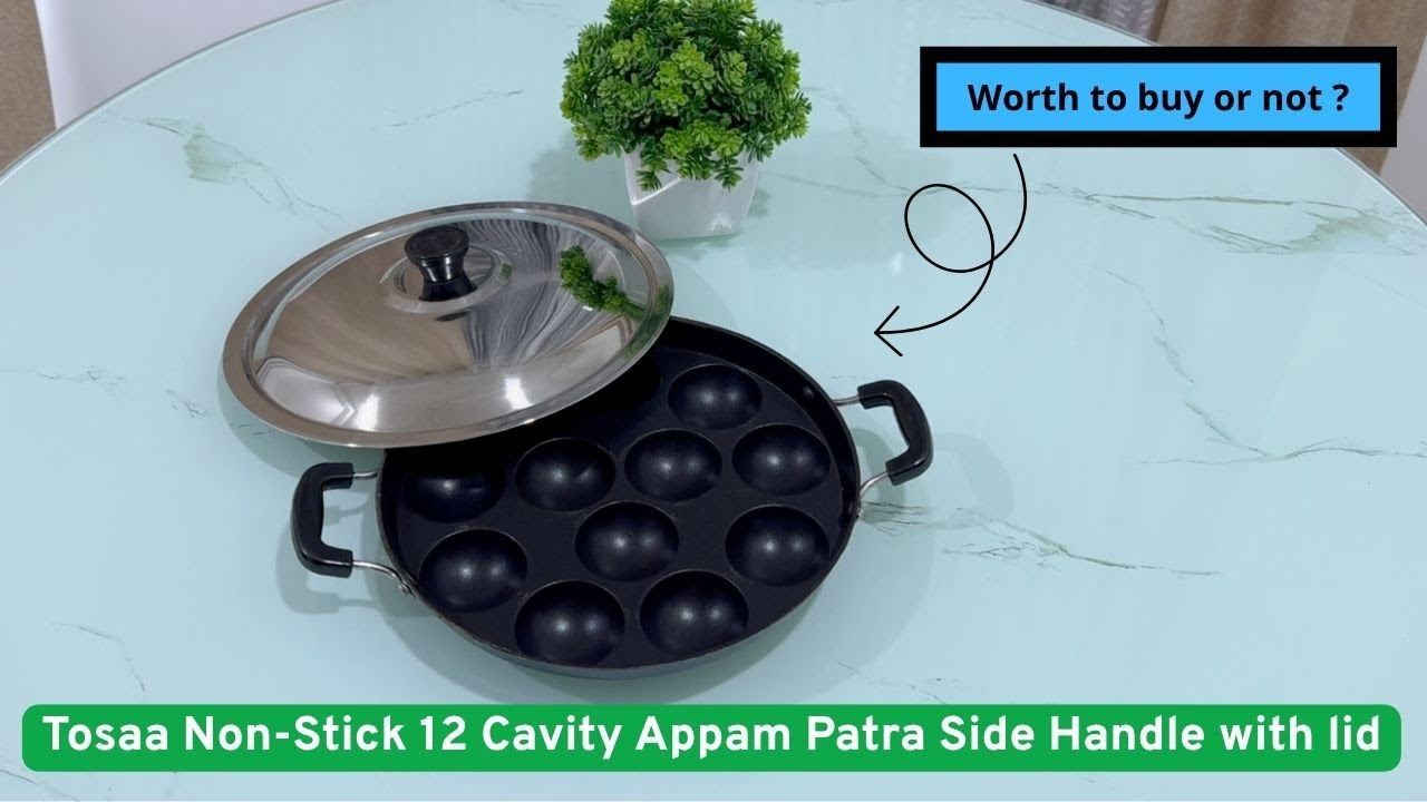Обзор антипригарной посуды Tosaa с 12 отделениями и боковой ручкой и крышкой | Стоит ли покупать ...
