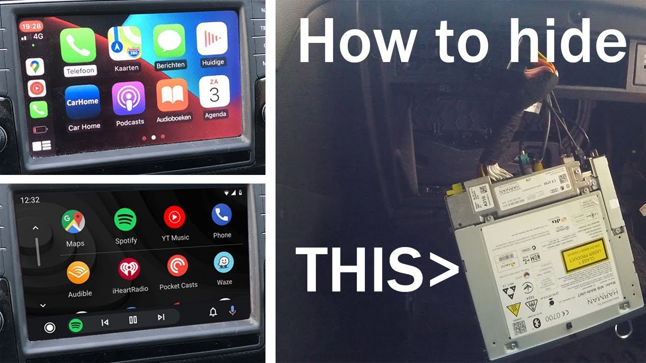 Cartizan Apple Carplay (VW Golf MIB1 & 2) How to install (and hide