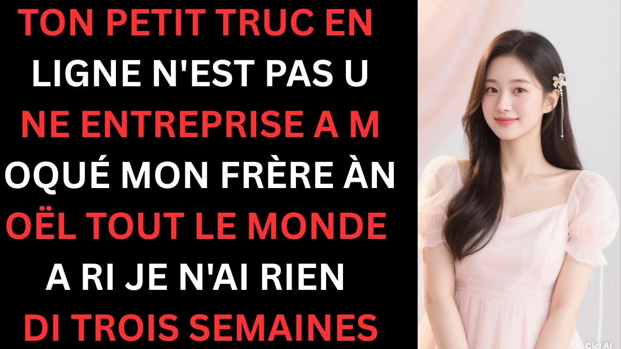 Mon frère se moquait de mon petit projet en ligne… jusqu’à ce que son patron arrive !