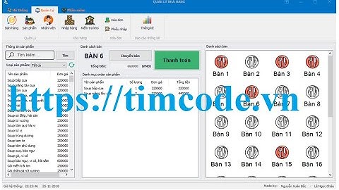 Code Phần Mềm Quản Lý Nhà Hàng C# - Winform | Full Chức Năng & Báo Cáo Chi Tiết (.NET)