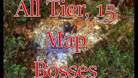 Poe Bm Warchief All Tier 15 Map Bosses! GuardianOfOlympus, Path Of Exile