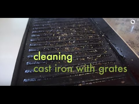 How to clean this cast iron flat-top? : r/howto