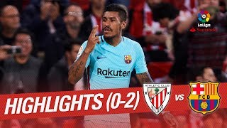 Resumen de Athletic Club vs FC Barcelona (0-2)