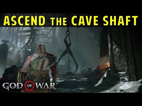 Video: God Of War - Heart Of The Mountain-pusslet, Ascend The Cave Shaft Och Befria Kedjan