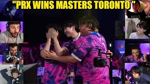 Valorant pros/streamers react to PRX beating FNATIC and winning MASTERS TORONTO GRAND FINAL