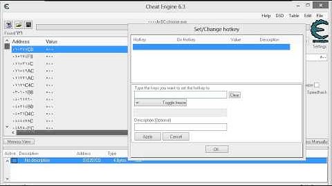How to use hotkeys on cheat engine