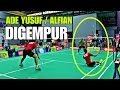 ADE YUSUF / ALFIAN Ditantang Tarung Bebas Badminton di Jakarta Utara. Nice Angle Camera Nabs CN
