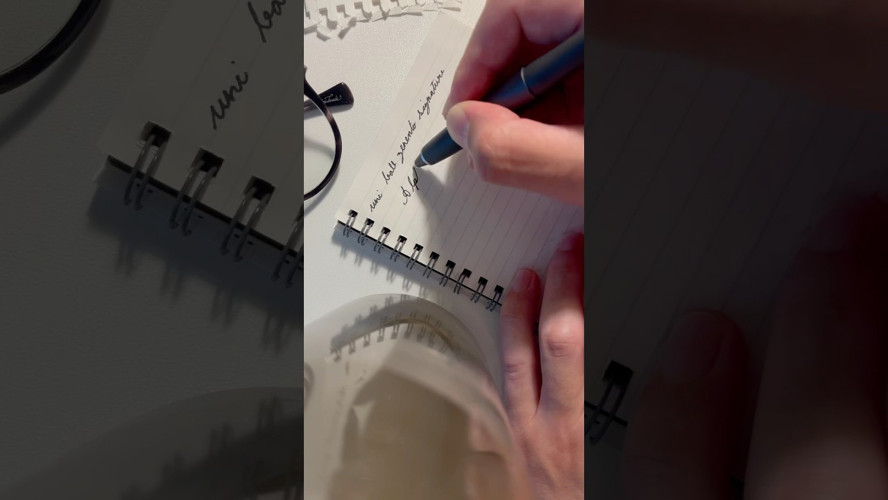 Uni-ball Zento Signature | Ink Test | Alphabet 