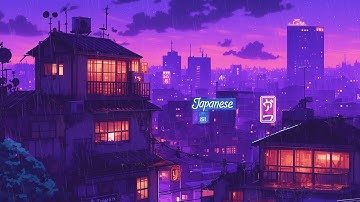 Alone in the Rain 💭 80s 90s Lofi Hip Hop | Night Study Sleep Nostalgic Chill | The Japanese Town