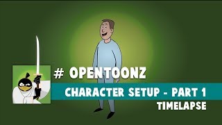 Opentoonz - Character setup - Timelapse - personagem