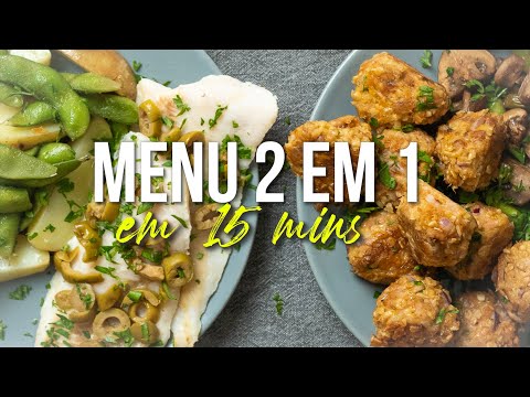 Almondegas de Atum e Filetes de Pescada | Menu 2 em 1