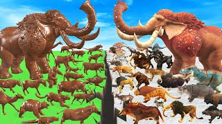 ARBS Prehistoric Animals Epic Battle Real Animal Vs Chocolate Animals Animal Revolt Battle Simulator screenshot 5