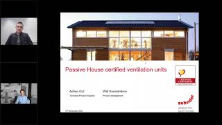 Zehnder Webinar: Passive House certified ventilation units