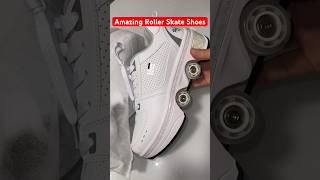 KOFUBOKE Unisex Adult Kids Deformation Roller Skate ShoesDouble-Row Walking Shoes 2 in 1