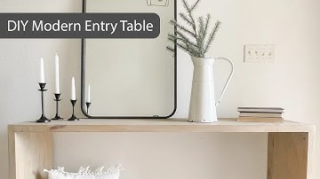 DIY Wood Console Table