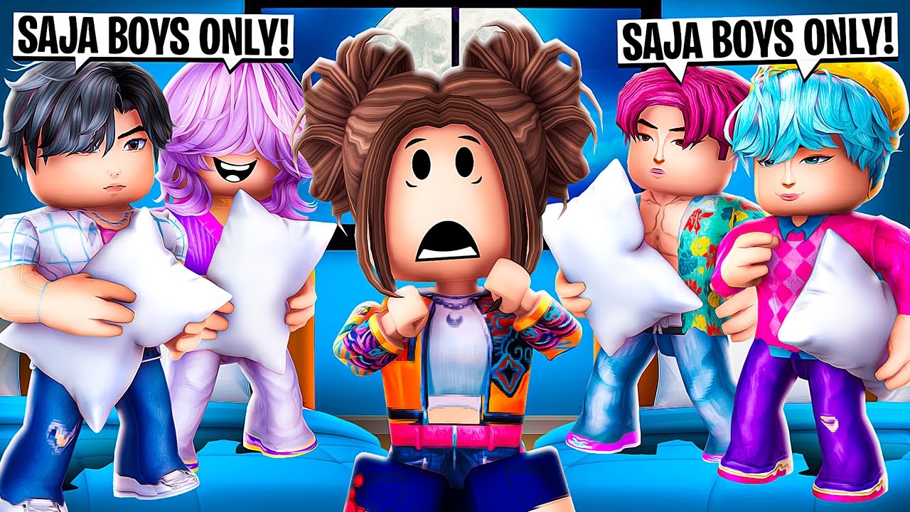 I Found A SAJA BOYS ONLY Sleepover..(Brookhaven)
