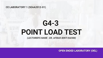 SEAA 2012-01 (OEL) G4-3 POINT LOAD TEST BY GROUP 6