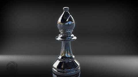 ZBrush chess piece and Fork Render with Keyshot