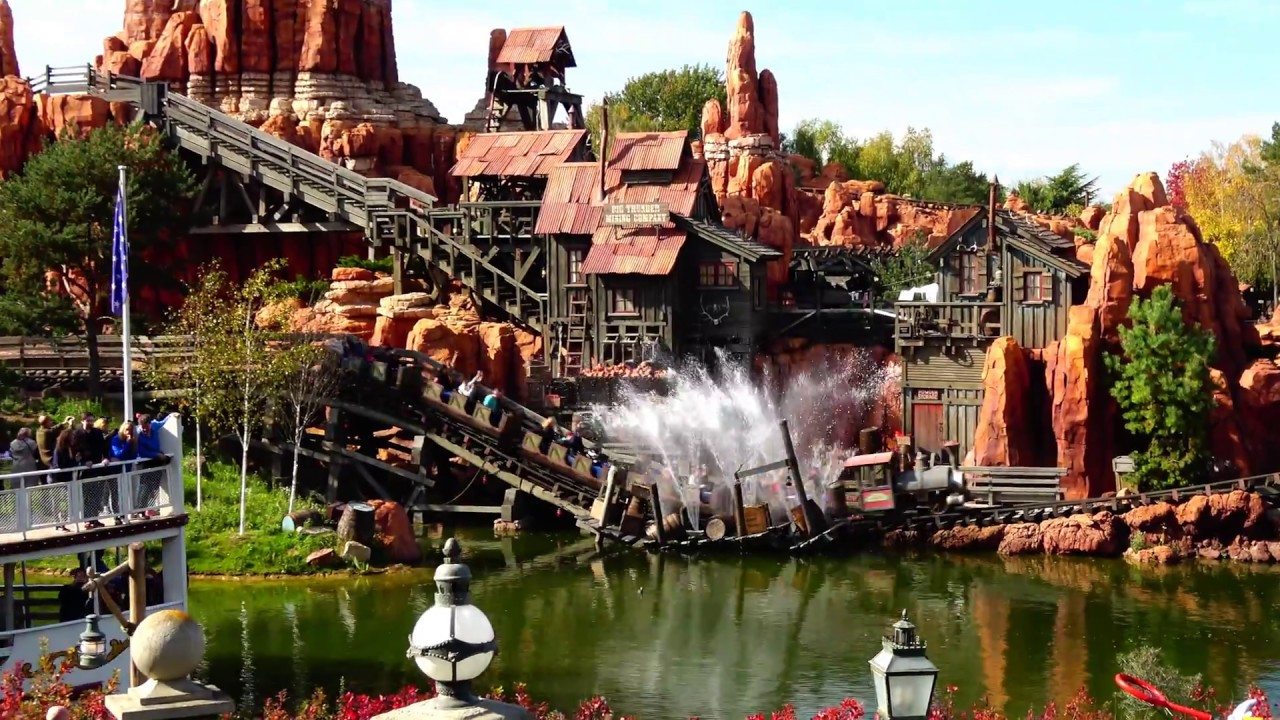 4k ビッグサンダー マウンテン Big Thunder Mountain Disneyland Paris Youtube