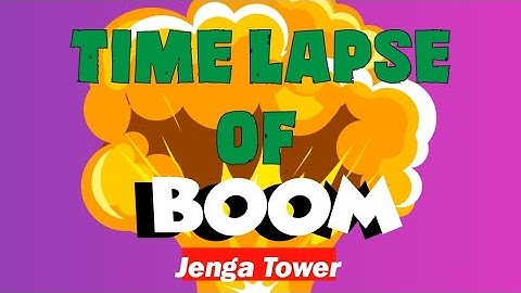 Jenga tower collapse slomo 💆 | Sound On🔊