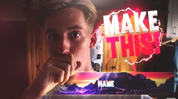 How To Make A Clean 2D Youtube Banner In Photoshop (CC/CS6) 2017