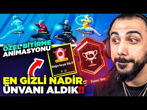 OYUNUN EN ZOR VE GİZLİ ÜNVANINI ALDIK!! 😮 MAÇI BİTİRMEDEN KAZANMAK? EFSANE OLAY | PUBG MOBILE