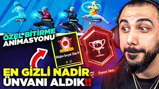 OYUNUN EN ZOR VE GİZLİ ÜNVANINI ALDIK!! 😮 MAÇI BİTİRMEDEN KAZANMAK? EFSANE OLAY | PUBG MOBILE