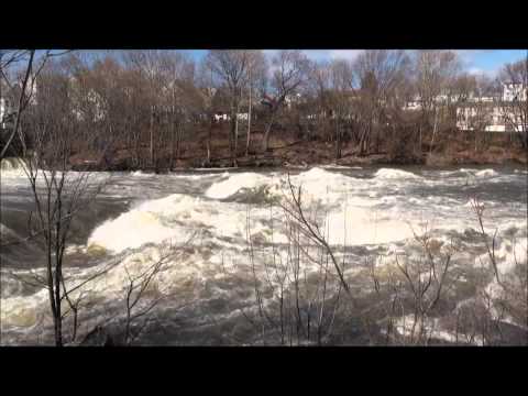 Great Falls - Paterson, NJ with Passaic River in Flood Stage 3-12-2011