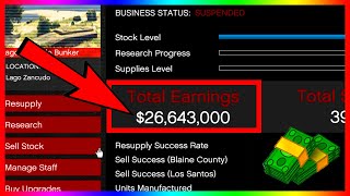 How To Make Millions With The Bunker In GTA V Online