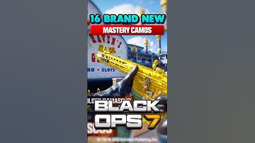 All 16 "Mastery Camos" in Black Ops 7