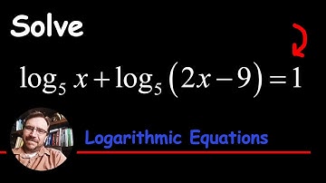 How to Solve a Logarithmic Equation using the Definition of the Log