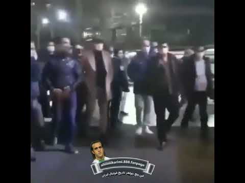 حضور شبانه علی کریمی در بیمارستان شب گذشته و موقع شنیدن فوت مهرداد میناوند عزیز