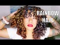 #CurlSmith Hair Makeup | RAINBOW HAIR TUTORIAL | Temporary Hair Makeup Gel | HOW TO RAINBOW CURLS