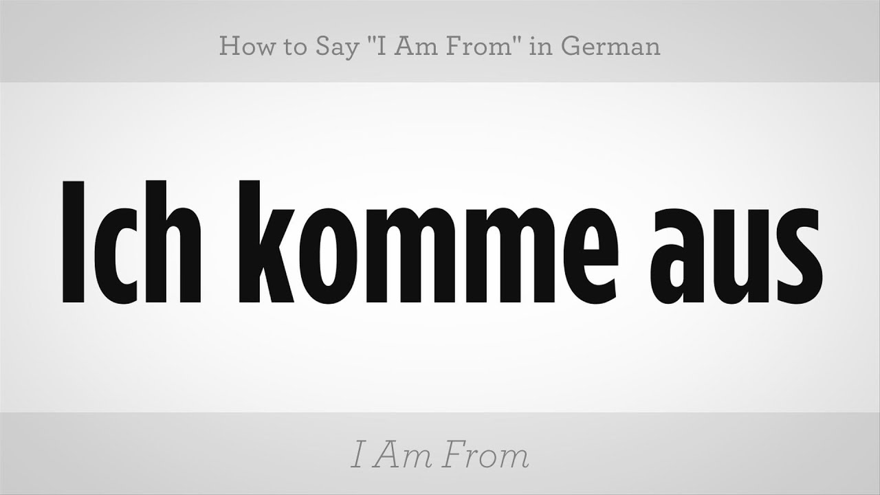 Im German