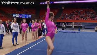 Watch Boise State's Remme score a 9.950 on floor