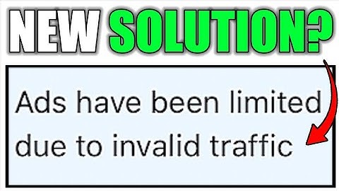NEW! LIMITED ADS FROM YOUTUBE INVALID TRAFFIC SOLUTION? (2025)